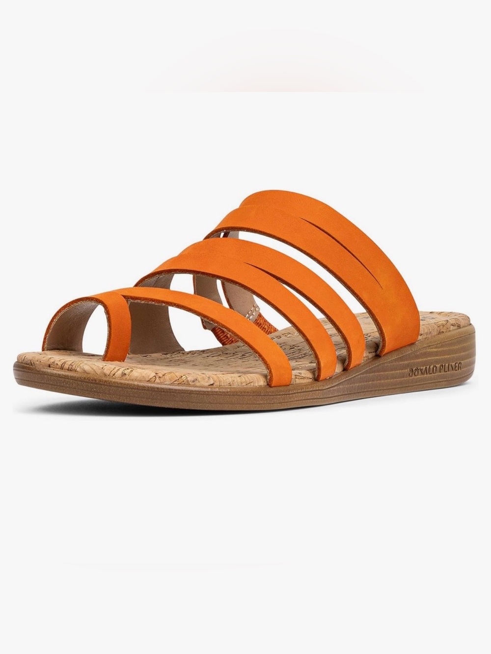 Donald J. Pliner Grinda Orange Multi-Strap Slide Sandal NWOB SIZE 10M